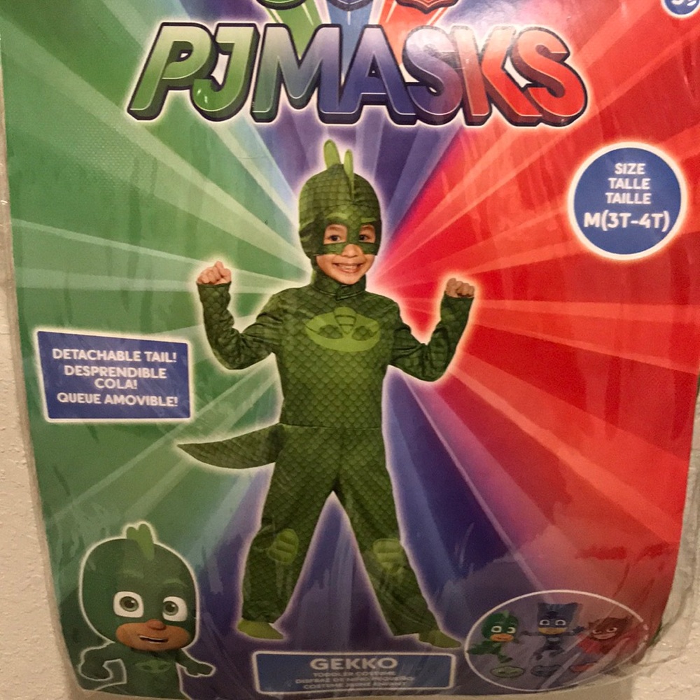Pj masks gekko costume 3T-4T